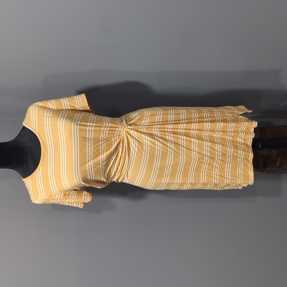 Yellow striped dress